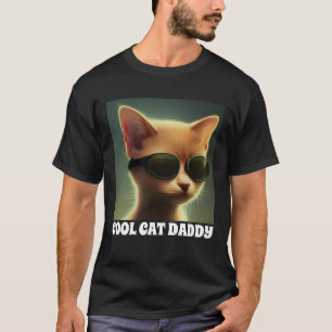 GATO GINGER DE PAI legal COM T-SHIRT DE T-SHIRT DE