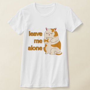 Gato gordo me deixa em paz, T-Shirt