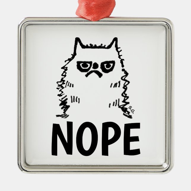 GATO GRUPO, ORNAMENTOS DE NATAL NOPE (Frente)