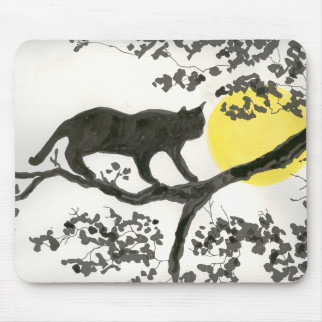Gato legal na árvore Mousepad (Frente)
