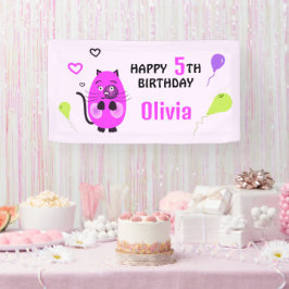 Gato lilás de aniversário