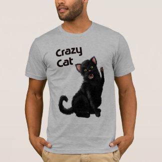 Gato louco, camiseta