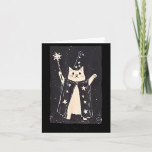 Gato Mago Cartão de Tarot Engraçado e Estranho O M