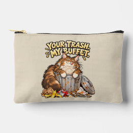 Gato Maine Coon Engraçado - Seu Lixo Meu Bufê