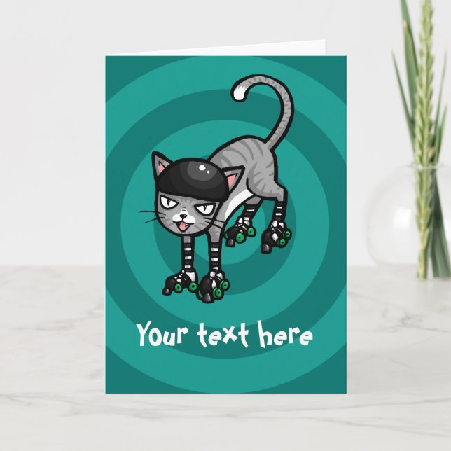 Gato malhado de prata no modelo customisable de (Frente)
