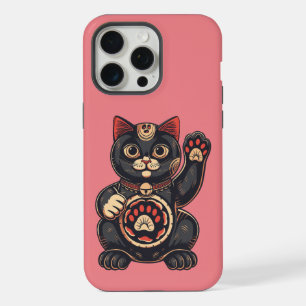 gato Maneki Neko fofo impressão desenhada japonesa
