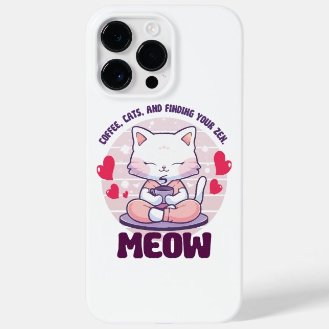 Gato meditação - Gato Kawaii (Verso)