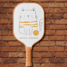 Gato Minimalista, Seletor de Pickleball de Nome Pe