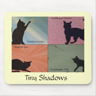 Gato minúsculo Mousepad das sombras - AMARELO