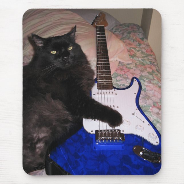 Gato Mousepad da guitarra (Frente)