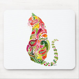 Gato Mousepad de Paisley