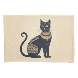 Gato Negro Inspirado Egípcio