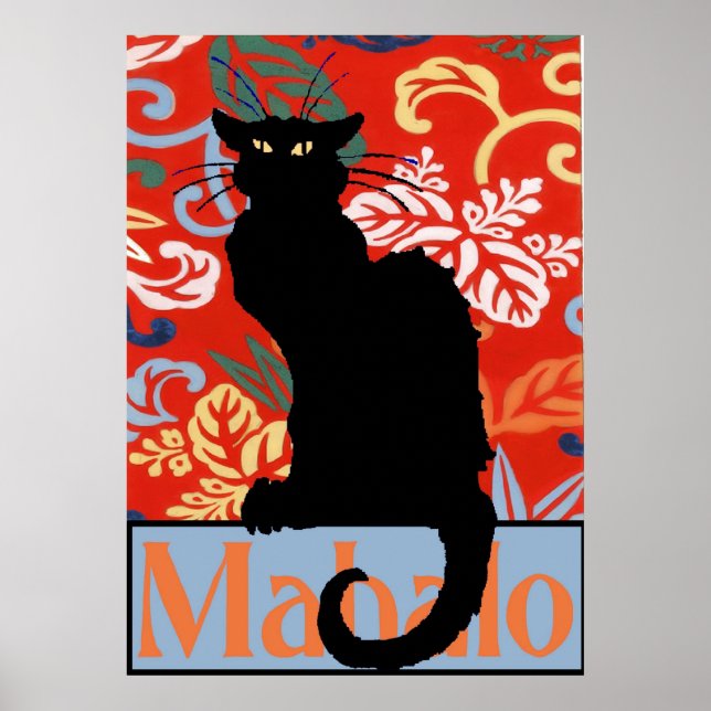 Gato Negro, Mahalo, Obrigados, Poster (Frente)