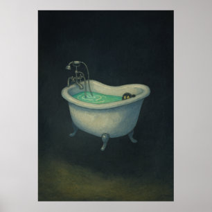 Gato Negro na Vintage - Poster