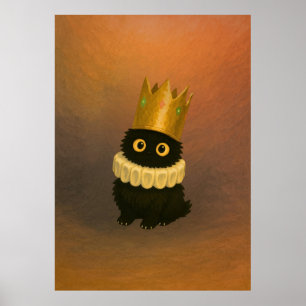 Gato Negro Real do Estilo Ghibli Poster