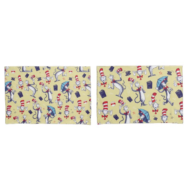 Gato No Chapéu | Padrão amarelo (Frente - conjunto)