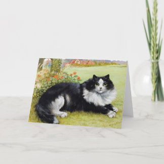 Gato Notecard de Louis Wain, cartão do gato do