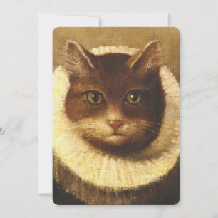 Gato Numa Pintura De Arte Vitoriana, Cuja Forma É