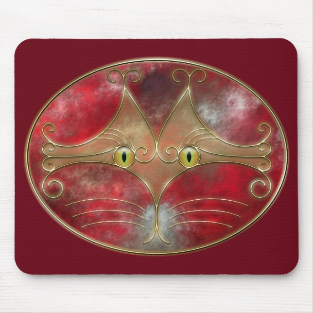 Gato-Olhos Mousepad (Frente)
