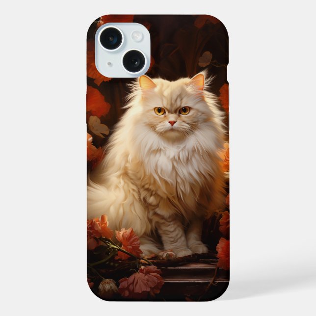 gato persa com flores (Verso)