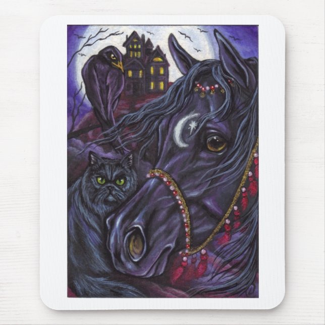 Gato persa Mousepad do GARANHÃO PRETO (Frente)