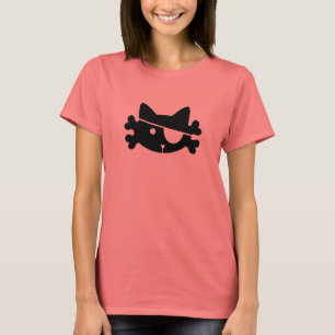Gato Pirata Preto - Camiseta