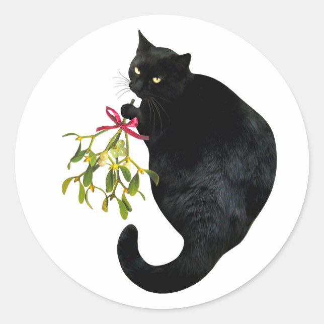 Gato Preto com Autocolantes (Frente)