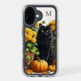 Gato Preto com Monograma e Abóbora
