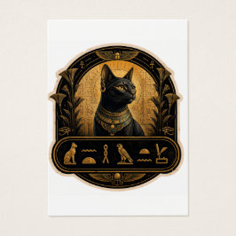 Gato Preto do Antigo Egito Bastet Hieróglifos St