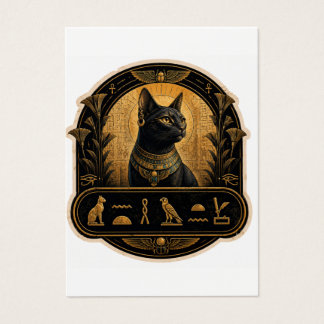 Gato Preto do Antigo Egito Bastet Hieróglifos St