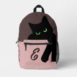Gato Preto Espiando Monograma Fashion