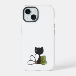 Gato Preto Fofo e flor – Personalizado