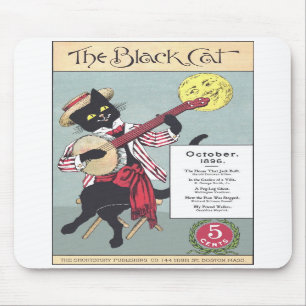Gato preto Mousepad