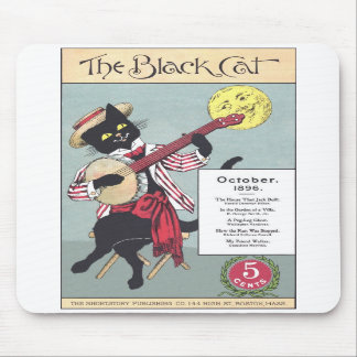 Gato preto Mousepad