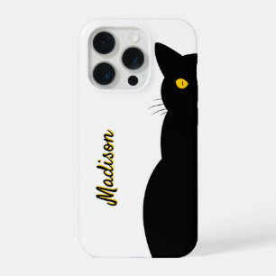 Gato Preto Olhos Dourados Personalizável