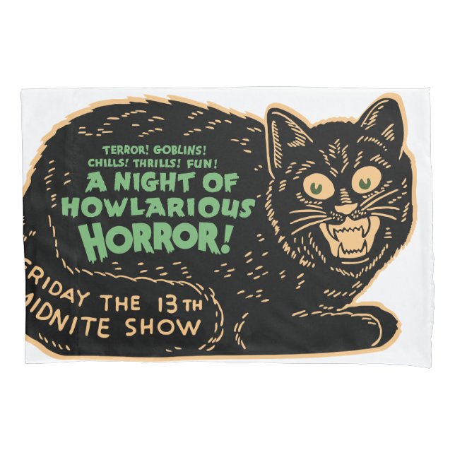 Gato Preto Vintage Halloween (Frente)