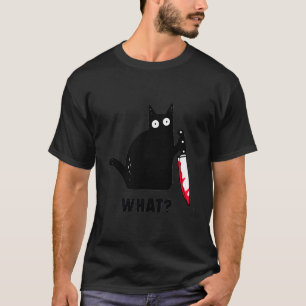 Gato Que Gato Negro Engraçado Camisa Um Gato Assas