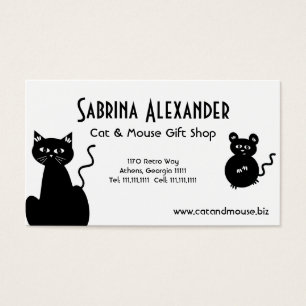 Gato retro bonito e rato dos desenhos animados