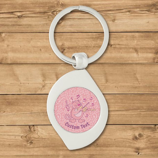 Gato Rosa com Chaveiro de Violino (Criador carregado)