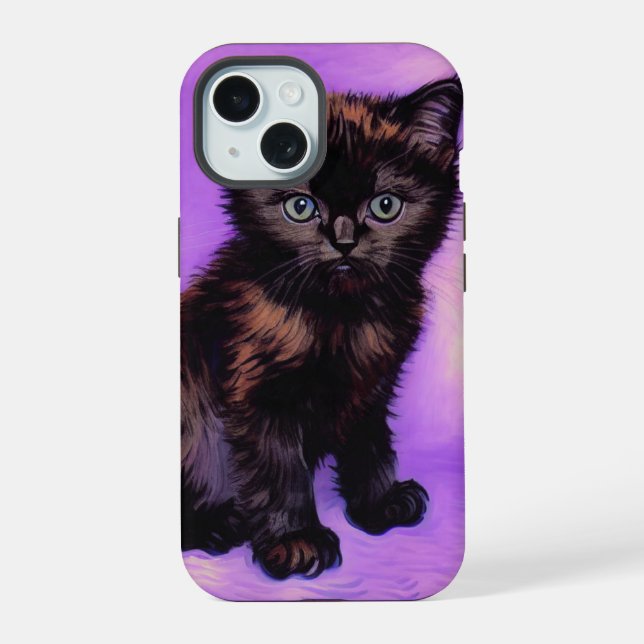 Gato Roxo Estilo Van Gogh (Verso)