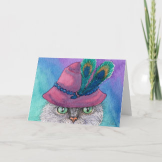 Gato secreto do cloche, cartão vazio