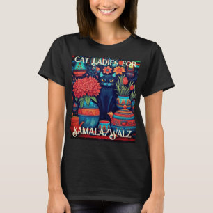 Gato Senhoras Para Camala Cat T-Shirt