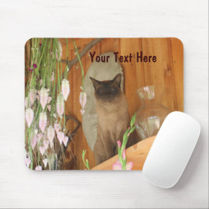 Gato Siamês Possuindo Fotografia Animal Mousepad #