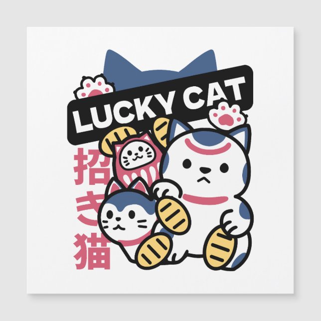 Gato Sortudo Maneki Neko – Gato da Sorte Japonês (Frente)