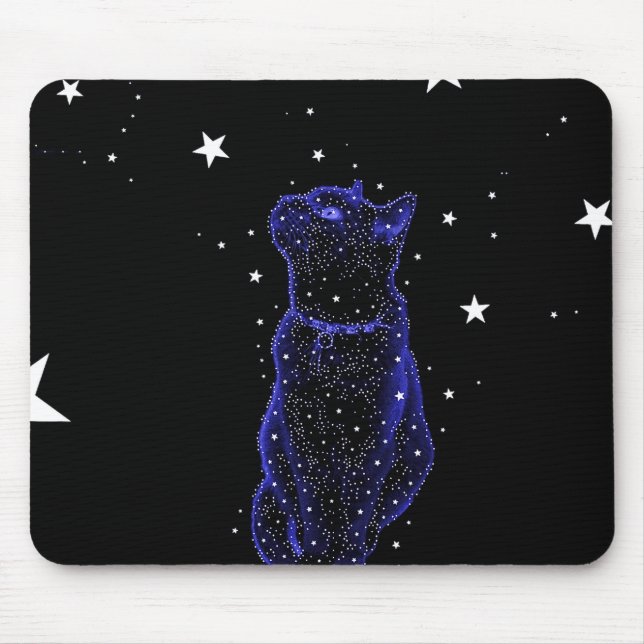 Gato Stargazing Mousepad (Frente)