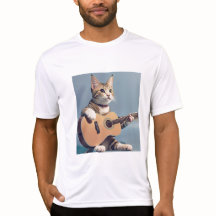Gato tocando guitarra, amante de gatos T-Shirt