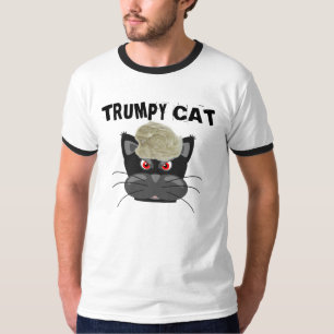 GATO TRUMPY Donald Trump Hair, T-shirts engraçadas