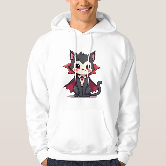 Gato Vampiro � Camiseta de Estimação Fofa de Hallo (Frente)