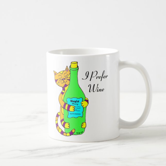Gato Winey, "eu prefiro caneca do café, do chá ou (Direita)