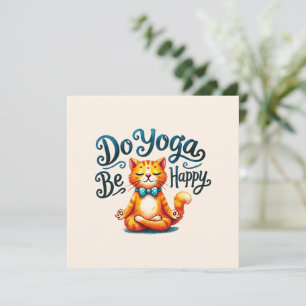 Gato Yoga Pose - Do Yoga, Seja Feliz